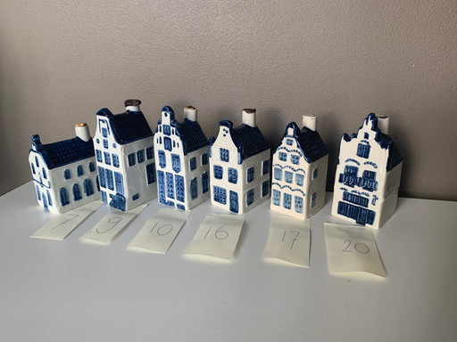 6 maisons bleues de Delft du Klm