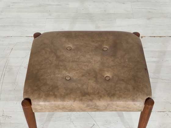 Image 1 of Tabouret danois en teck Tabouret de pied Tabouret de siège VINTAGE
