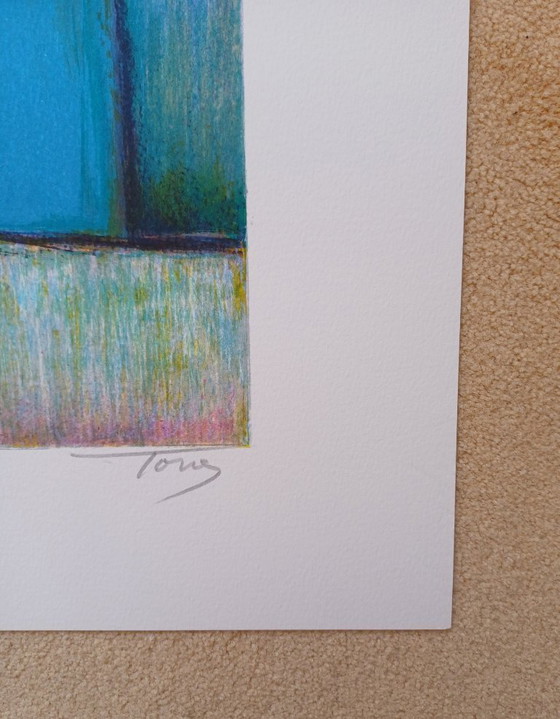 Image 1 of 'Le vase blanc' e 'Le vase bleu', due litografie di André Torre