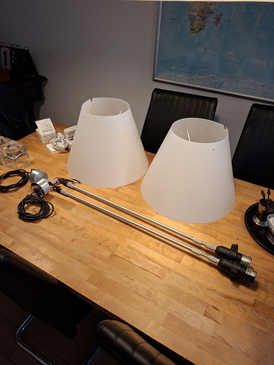 Image 1 of Comme neuf : Lot de 2 lampes design Luceplan Costanza D13S – Paolo Rizzatto – design italien original