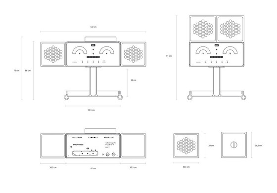 Image 1 of Brionvega rr226 Blanc