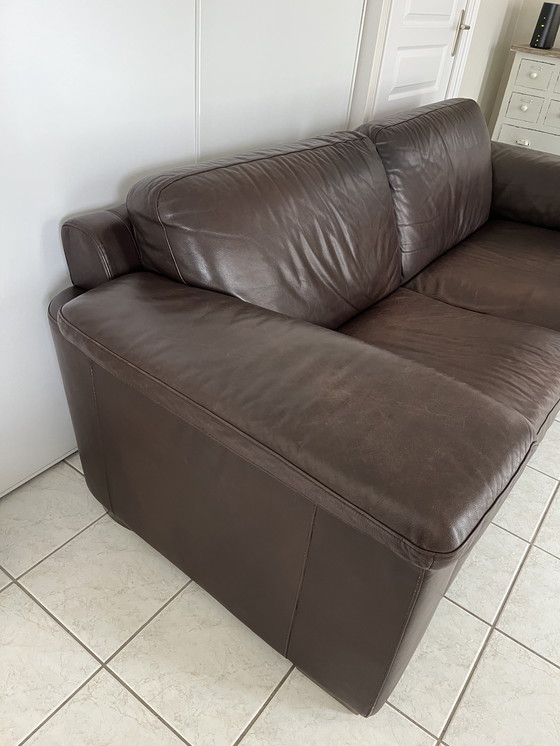 Image 1 of Canapé 3 places en cuir marque Natuzzi 