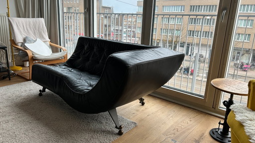 Montis Canyon Gerard van den Berg Chaise Longue – Gijs Papavoine (Black Leather)