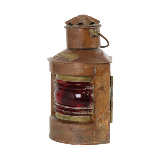 Small Ship's Lamp Mr Portside Copper Maritime 24cm – DHR, Table lamps, Glass (photo 8 of 16)