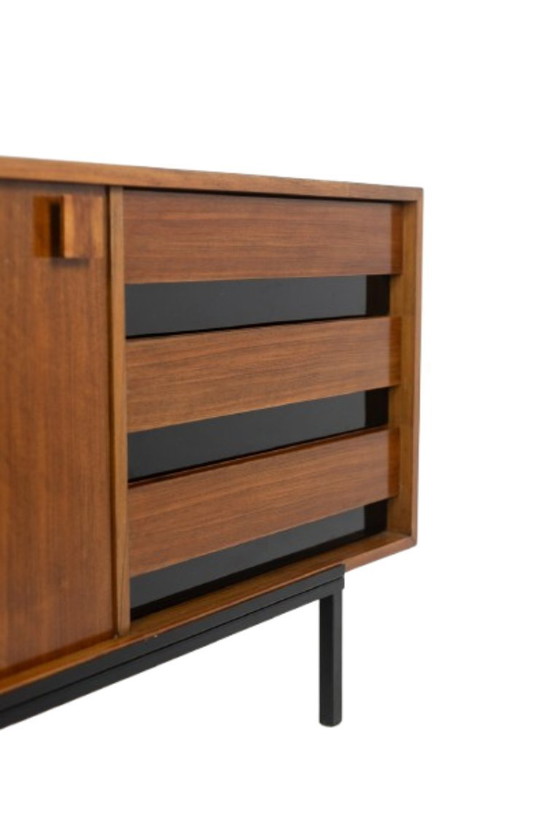 Image 1 of Bernard Marange. Teakhouten dressoir. Circa 1960.