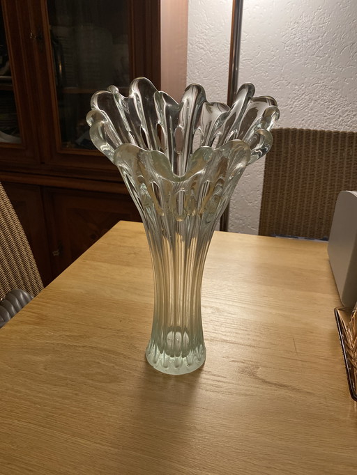 Art Deco Val St Lambert Crystal Vase