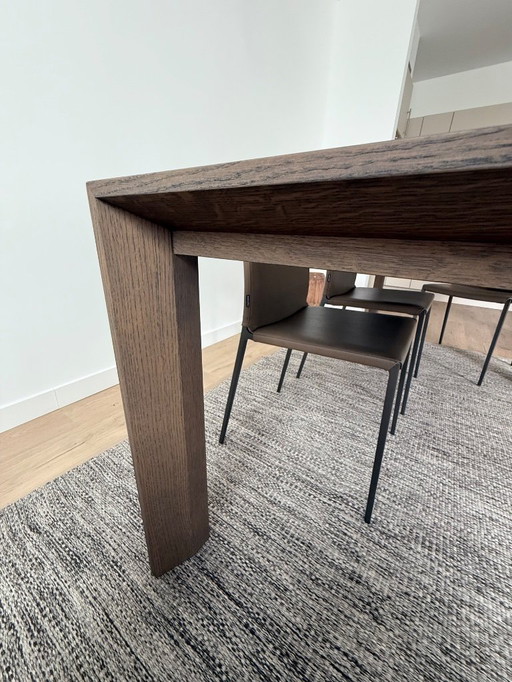 Table design Arco - Noyer américain massif