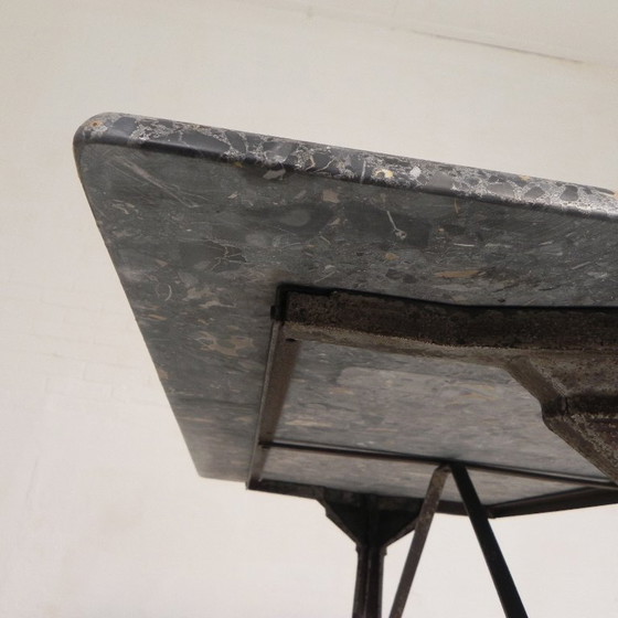 Bistro table with marble top on a cast iron frame, 1930s – Dining tables (photo 21 of 24)