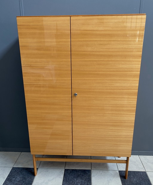 Blonde Wood Asymmetrical Shelving Cabinet by Jitona