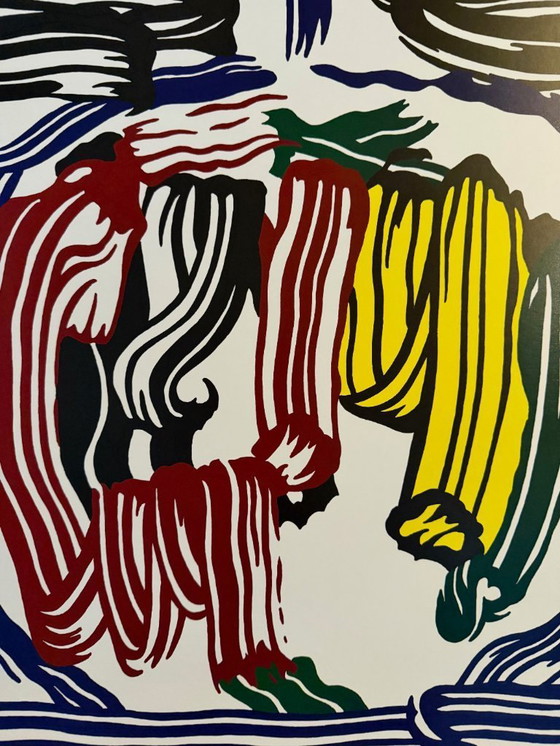 Image 1 of Roy Lichtenstein (1923-1997),  Brushstroke Still Life With Apple, 1983, copyright 1983 Roy Lichtenstein-Galerie Templon and Le C
