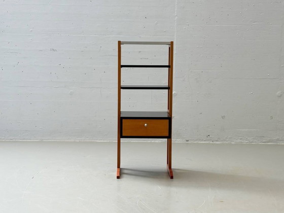 Image 1 of Postmoderne ladekast met open planken, jaren 80