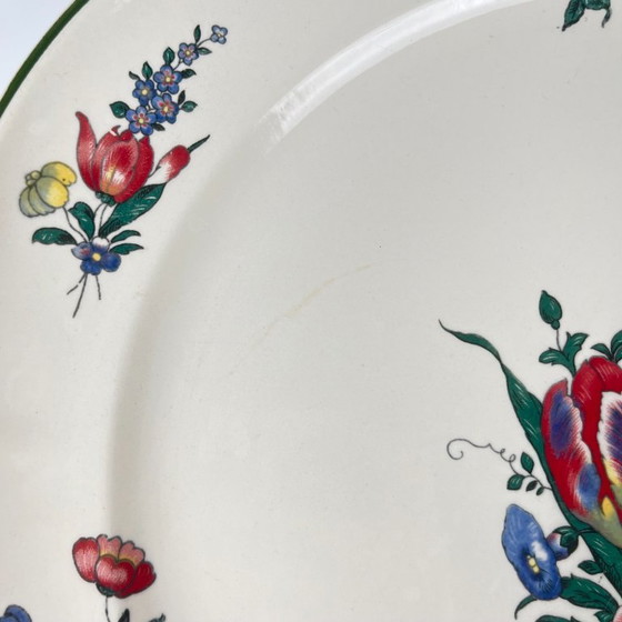 Runde Servierplatte von Villeroy & Boch, Dekor „Old Strasbourg“ mit Blumenmuster, 1940/50 – Villeroy et boch (photo 5 of 6)