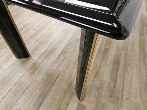 Pierre Cardin Extendable Dining Table in Black Lacquered Wood, 1970 (photo 11 of 22)