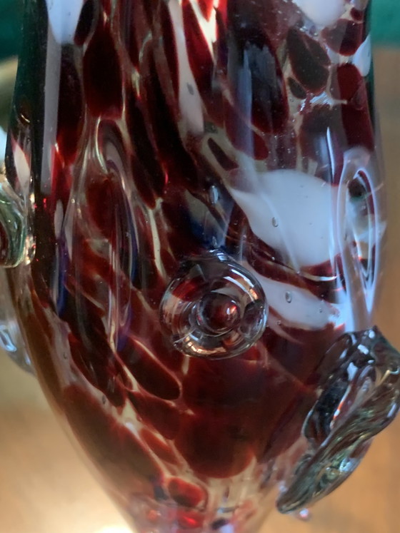 Zoomorphic Murano Glass Vase (37cm) – Scale & Cobalt Decor (photo 7 of 18)