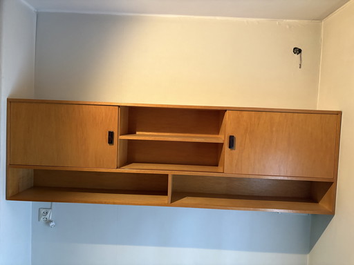 Vintage retro Pastoe stijl wandmeubel