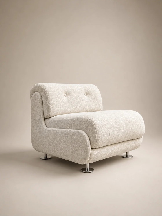Vintage Space Age lounge fauteuil – Metal (photo 6 of 6)