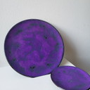 Stoviglie viola Fat Lava vintage