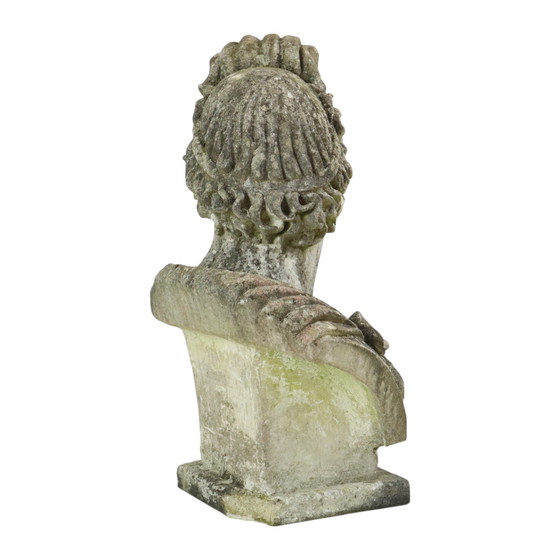 Image 1 of Large Apollo Bust Garden Statue