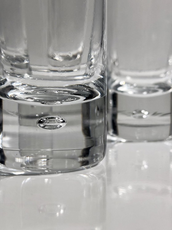 Image 1 of 6 vintage drinkglazen Arnolfo di Cambio Sergio Asti Bubble Long Drink Italië jaren 70 60 Crystal Brutalist