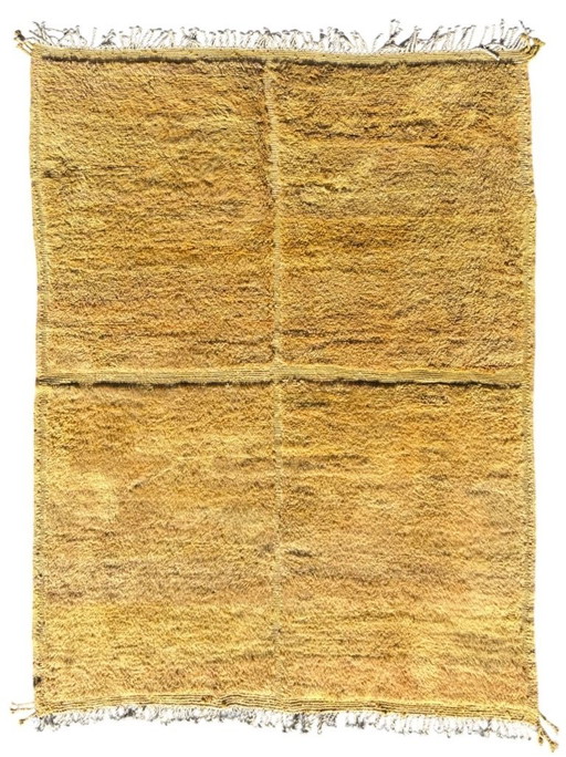 Tapis marocain de luxe en laine Mrirt Gold 190x300 cm- Tapis berbère moderne fait à la main