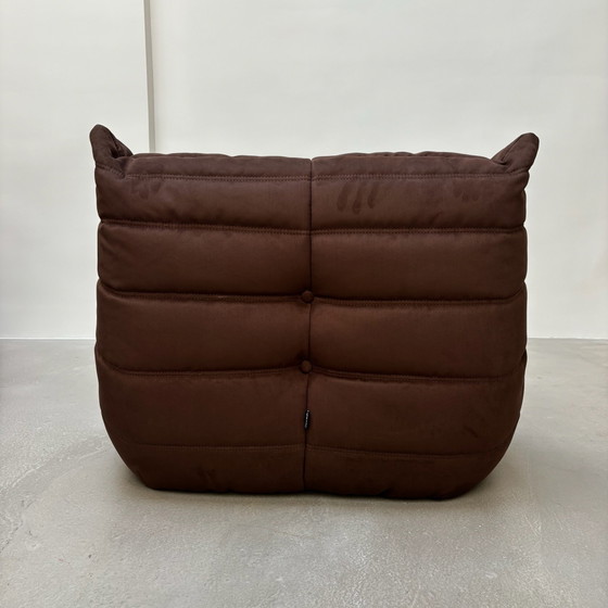Poltrona Togo di Michel Ducaroy per Ligne Roset, Loveseat, Tessile, Marrone (foto 4 di 8)