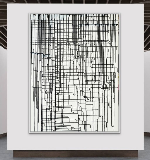 Natia Antadze Abstract Composition XXL – schilderijen tekeningen, Canvas