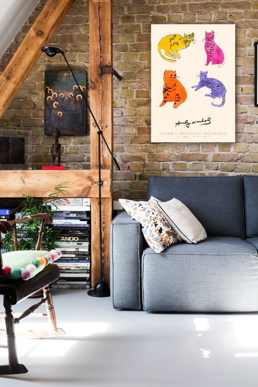 Sam Cats - Mostra retrospettiva di Andy Warhol 1989 - Poster 61 × 91 cm