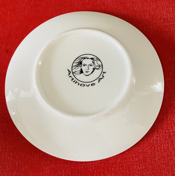 Image 1 of Tetera con taza y platillos Corry Ammerlaan