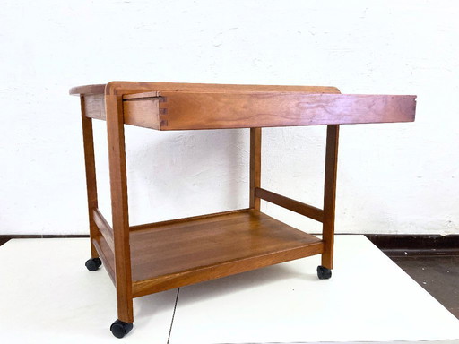 Teak bar trolley by Aksel Kjersgaard 60s Danish design