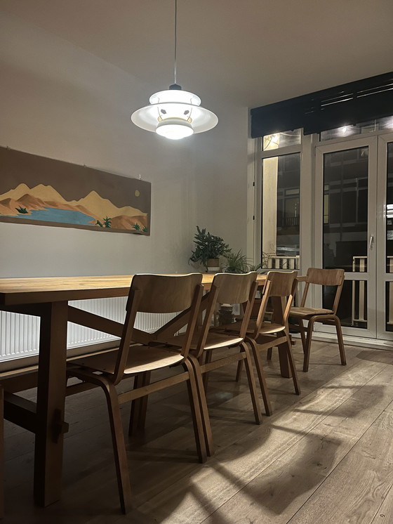 Image 1 of 4x Vintage wooden dining chairs