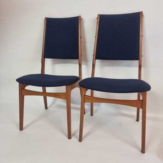 Image 1 of Set of 4 Vintage Danish Design Chairs - Ib Kofod-Larsen