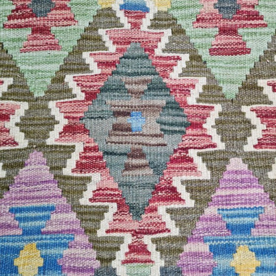 Alfombra Kilim afgana tejida a mano – Lana Maimana, reversible (190 x 272 cm) – Wool (photo 5 of 6)