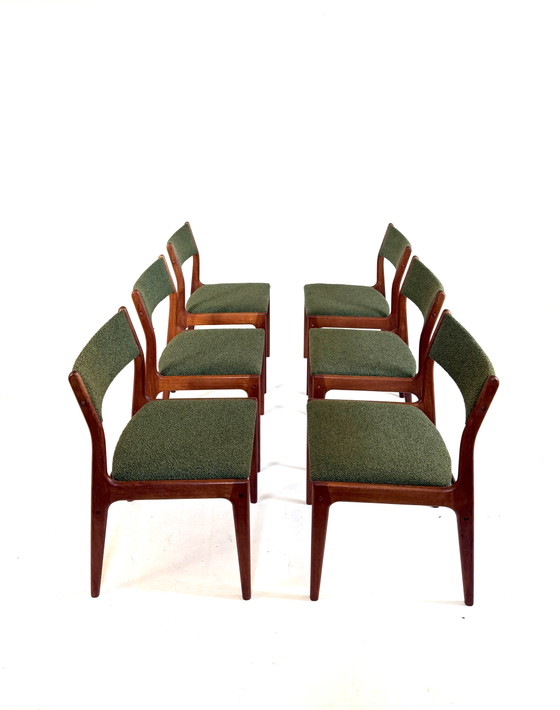 Image 1 of 6x gerestaureerde eetkamerstoel, Johannes Andersen ‘60