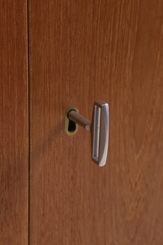 Image 1 of Rare armoire de bar de Johannes Andersen | Mid Century Bar | 60s pliable Vintage Teck Rollbar bois #09-06