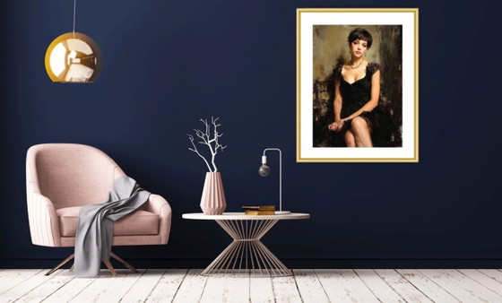 Image 1 of Splendid work by Ruggero Salvatore "Serenità" 60x45 cm