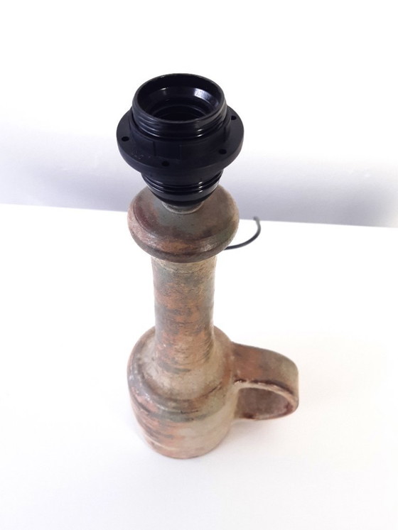 Image 1 of Mobach vintage ceramic lamp base, earth tones mcm lamp base