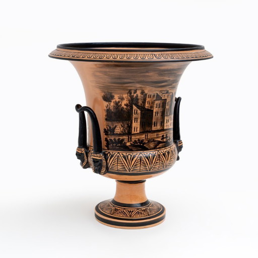 Vase Krater - Naples, manufacture Giustiniani - Milieu du XIXe siècle