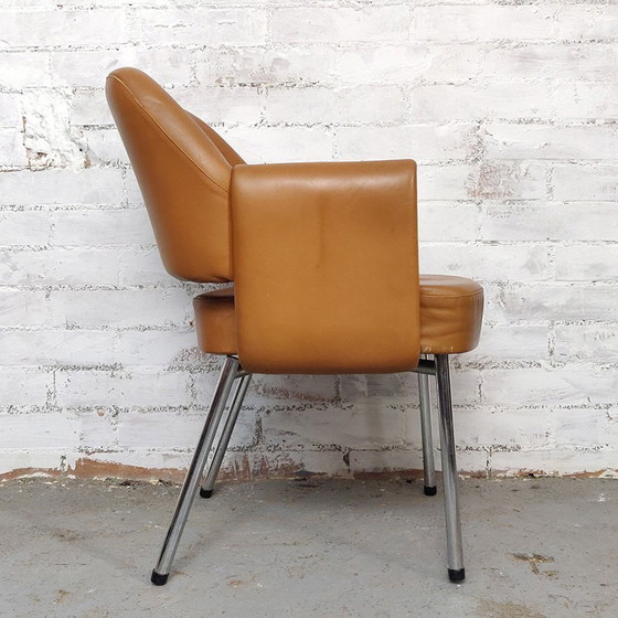 Image 1 of Deauville leren fauteuils van Marc en Pierre Simon voor Airborne, 1960