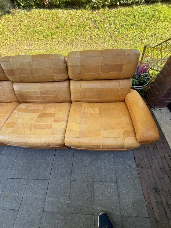 Divano vintage modulare in pelle a 6 pezzi – Divani modulari, Legno (photo 3 of 15)