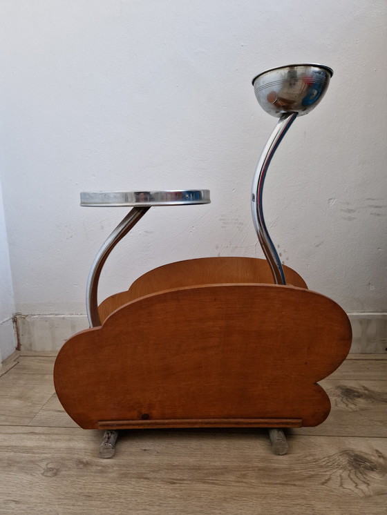 Image 1 of Art Deco side table plant table coffee table smoking table vintage