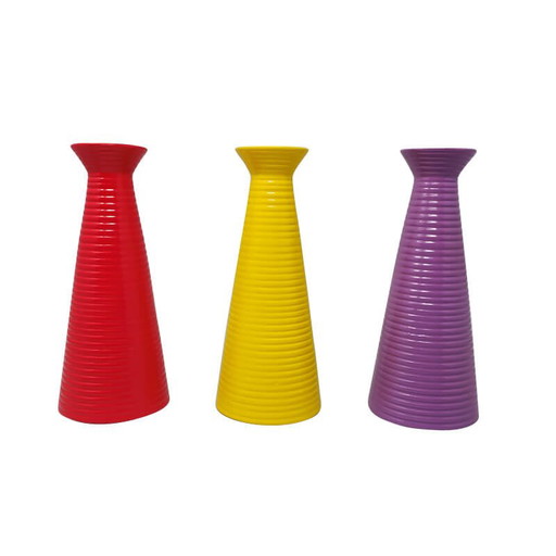 3 Vases en céramique, années 80