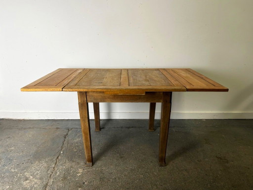 Uitschuifbare eettafel van massief eikenhout uit de jaren 1930 | Stijl: Arts & Crafts