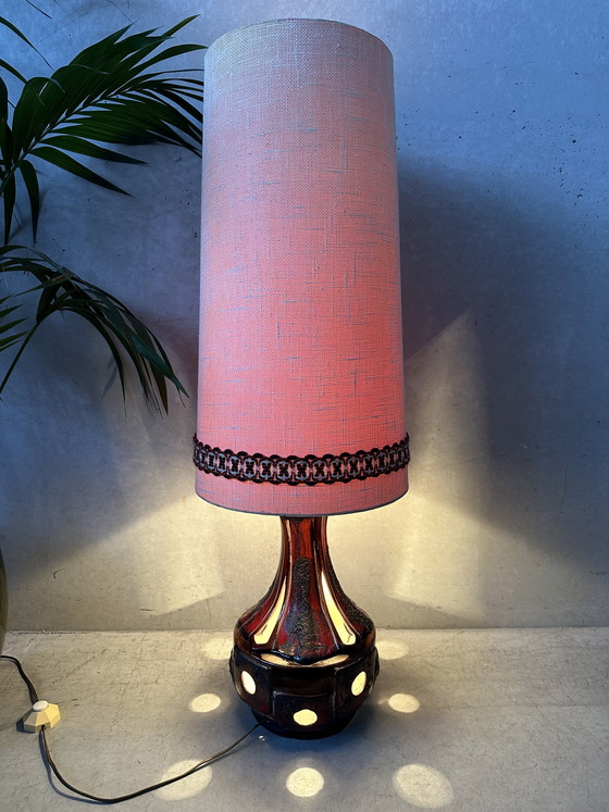 Image 1 of Lampe sur pied vintage XL à lave épaisse