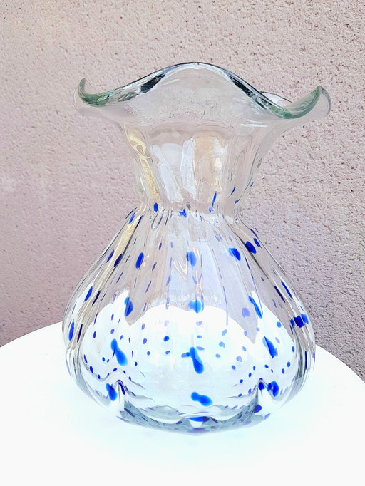 Boheemse kristallen art-deco vaas, J.Loetz,1930.
