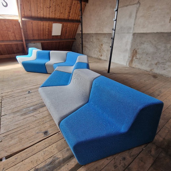 Image 1 of Large Modular Sectional Sofa with 9 Elements