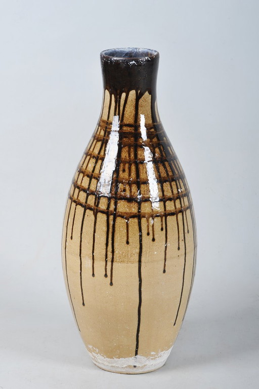 Original Mid-Century Vase, Ceramic, Well-Preserved Condition, Czech, 1950s – vazen