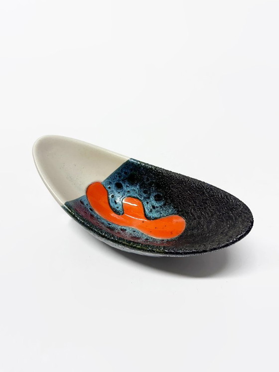 Image 1 of Raro set di tre ciotole in ceramica, Elchinger Atelier. Francia, 1950.