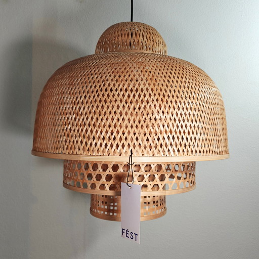 Abe Bamboe Hanglamp - 50 X 50 X 50 Cm - Fést Amsterdam