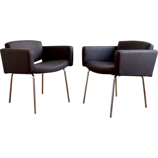 Fauteuil vintage "Conseil" par Pierre Guariche pour Meurop, Belgique 1960