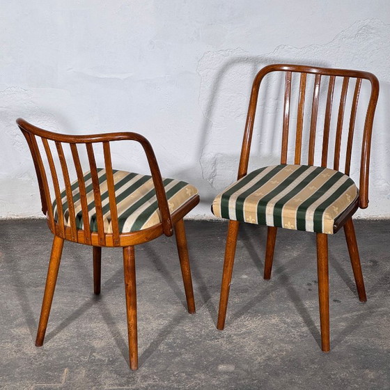 Set van 4 Jitona eetkamerstoelen, jaren 60 – Textile (photo 7 of 12)